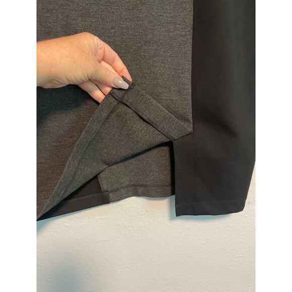 NYDJ Black and Gray Ponte Knit Pencil Skirt Size Medium - Picture 4 of 11